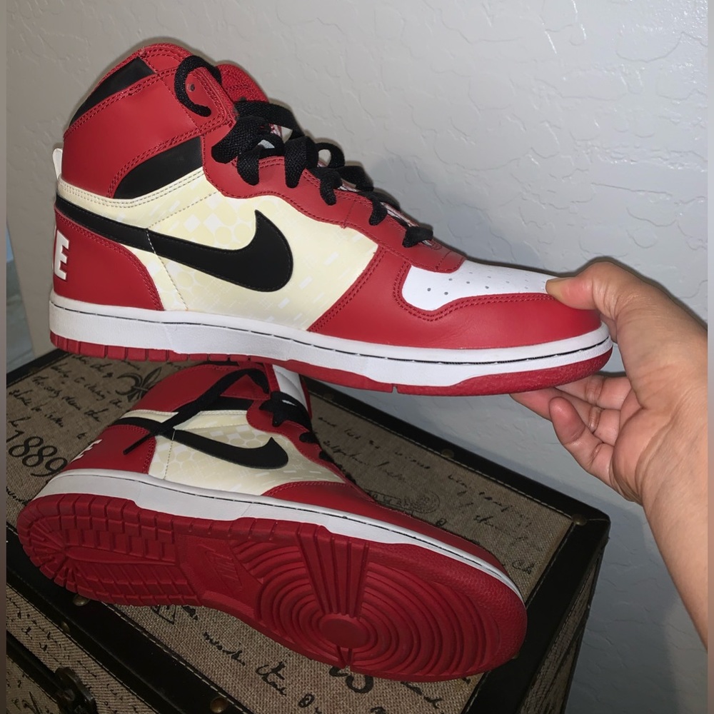 Nike Red and White Sneakers
